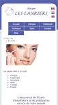 Mobile Screenshot of clinique-les-lauriers.com