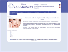 Tablet Screenshot of clinique-les-lauriers.com
